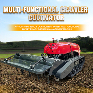 Agricultural Machinery Remote Control Crawler Rotary <b>Cultivator</b> Mini Tiller for Orchard Farm Use - Product Image 5