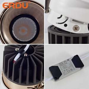 ERDU boîtier en aluminium encastré anti-éblouissement Cob Spot Light monté en surface plafond encastré Led Downlight Cob Spot - Product Image 5