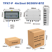 Boîtier de Combinaison Solaire TYPLE TPX7-P B7Z 4 Entrées 2 Sorties DC500V, Protection IP65, Boîtier de Distribution DC pour Systèmes d'Énergie Solaire