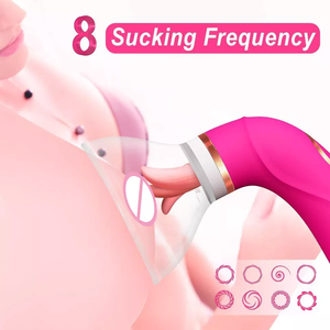 Klitoral dil Licker vibratör 8 güçlü emme modları ve <span class=keywords><strong>5</strong></span> yalama hız klitoris meme emme stimülatörü kadın seks oyuncakları - Product Image 3