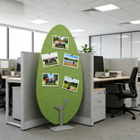 Panneau de séparation acoustique en polyester 100% PET absorbant le son, bloc de couleur, pour bureau et studio