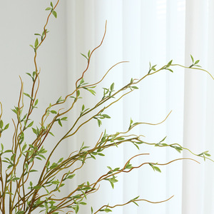 <span class=keywords><strong>Moha</strong></span> Grid Silver Willow Branch Planta verde artificial Hogar Sala de estar Ornamento para Navidad Jardinería Paisajismo Piso Nieve - Product Image 4