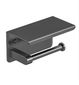 <span class=keywords><strong>AYT</strong></span> nuovi accessori bagno nero quadrato in acciaio inox carta igienica porta asciugamani con ripiano - Product Image 2