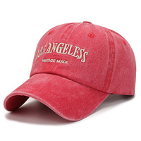 Casquettes de baseball vintage tendance LOS ANGELES, casquettes en coton vieilli avec broderie intemporelle pour adultes