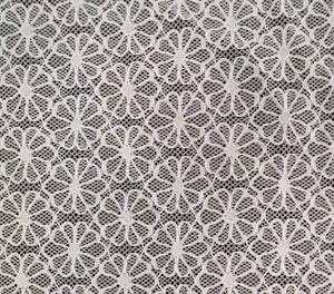 Tuyệt đẹp trắng ren vải khác nhau hoa mẫu mỏng gạc mềm thêu ren cho váy cưới quần áo-cho hàng dệt may - Product Image 3