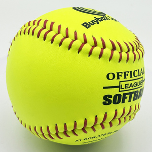<span class=keywords><strong>Pelota</strong></span> de Softbol de 12 Pulgadas, de Lanzamiento Rápido, Color Amarillo Óptico, de Cuero Dividido, con Núcleo de Poliéster Duro, Certificada por Trade Assurance ASA, Calidad de Entrenamiento - Product Image 6
