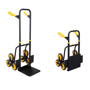 JH-Mech 휴대용 수하물 핸드 카트 접이식 핸드 트럭 트롤리 <span class=keywords><strong>6</strong></span> 륜 계단 등반 카트 이동 돌리 핸드 트럭 트롤리 - Product Image 3
