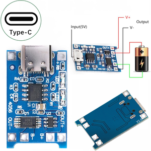 <span class=keywords><strong>TP4056</strong></span> 5V 1A USB <span class=keywords><strong>Tipo</strong></span>-<span class=keywords><strong>C</strong></span> 18650 Módulo de cargador de batería de litio Placa de carga y Placa de protección para electrónica DIY - Product Image 1