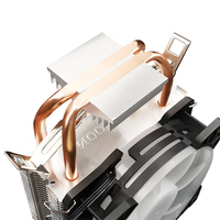 COOLMOON pendingin udara CPU P22 90MM, pendingin udara komputer 2 heatpipe TDP 125W Harga Murah kipas pendingin PC Game
