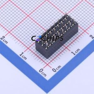 FFH20006-T24S1004K6K Pin Socket Through hole Component (THT),P=2mm Connector 3x8P 2mm 2mm Square Hole - Product Image 2