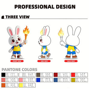 Peluche en gros personnalisée, poupée en peluche douce, fabrication OEM ODM, fourniture d'usine, anti-stress, doublure en maille brodée - Product Image 6