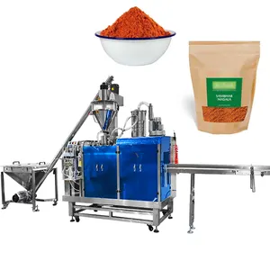 Automatische Doypack-Beutel-Verpackungsmaschine Gewürz Masala Curry Rot Chili Beutel Pulver-Verpackungsmaschine