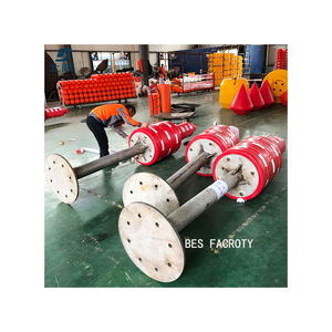 600mm * 2400mm piccole boe galleggianti faro di navigazione in plastica giallo polietilene marina boa porto per avviso - Product Image 5