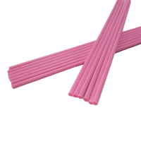 Bâtonnets diffuseurs en fibre rose 3mm * 22cm pour huiles essentielles, bâtonnets diffuseurs colorés en fibre