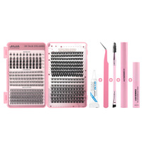 Fabricant OEM ODM de faux cils, vente en gros de 30 paires de bouquets de cils volumineux à pointes, boîte personnalisée avec logo, fournisseur de cils