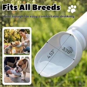 Bouteille d'eau pliable pour animaux de compagnie légère, pour les voyages en plein air, étanche, sans BPA, portable, pour chien - Product Image 3