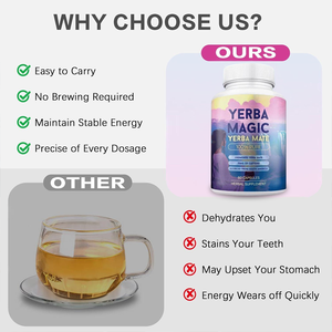 Capsule Premium di Yerba Mate 100% Pura Non Affumicata con 75mg di Caffeina e Antiossidanti per Energia Quotidiana per Adulti - Product Image 5