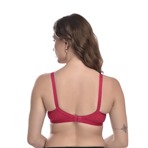 Sujetador de cobertura total para mujer, mezcla de algodón |   Tela Suave de Poliéster y Algodón |   Copa completa |   Correas Ajustables |   U-Back |   Cierre Trasero - Product Image 2