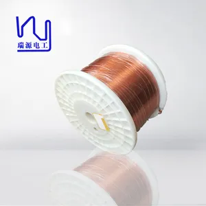 Alambre de cobre esmaltado plano, alambre de bobinado aislado, Rectangular, 220mm x 4,0mm, 0,65