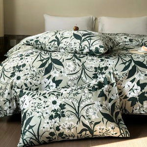 Hoa Bộ Sưu Tập Thanh Lịch Bông Hoa Bộ Đồ Giường Đặt Tấm Ga Giường Đặt Với Tấm & Gối Bộ - Product Image 2