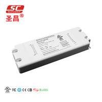 Controlador LED Triac Regulable a Prueba de Agua con Certificación ROHS CE, Voltaje Constante, Salida de 60W AC-DC, Fuente de Alimentación Electrónica