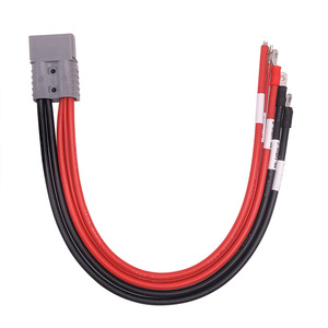 定制120A电流连接电缆，带安德子插头，用于电动汽车储能电池4AWG软硅胶电缆 - Product Image 3