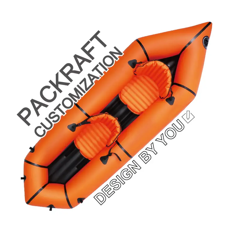 Zwei Preson Schlauchboot Ruderboot Raftinig Boot Pack Floß Angeln TPU Kajak 2 Personen Kajak aufblasbar zu verkaufen