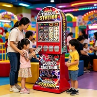 Distributeur automatique d'autocollants de tatouage à 4 sorties, à monnayeur et distributeur de cartes, pour salles d'arcade, direct usine