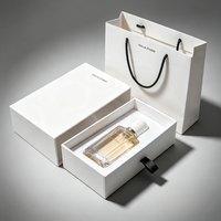 Boîte cadeau de luxe en papier pour échantillons de parfum, flacon vide 10 ml avec logo personnalisé