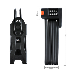 Portable Sécurité Réinitialiser Vélo Serrure Usine Fabrication 4 Chiffres Mot de Passe Vélo Cadenas En Gros Durable Vélo Pliant Serrure - Product Image 4