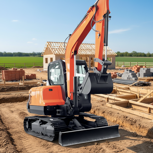 Kylin fabrieks prijs, Koreaans merk design, geschikt voor civiele bouw, 6-tons hydraulische stalen rupsgraafmachine. - Product Image 3