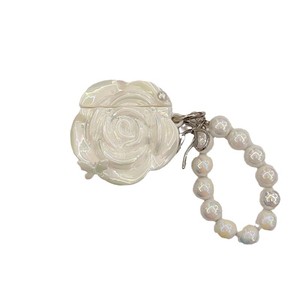 Étui pour écouteurs Camellia blanc perle pour AirPods Pro 2, housse de protection compatible avec AirPods 1 2 3 4 - Product Image 1