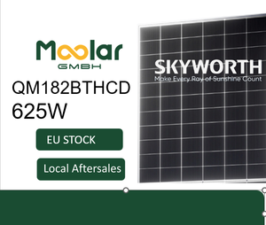 Panel Solar Bifacial de Vidrio TOPCON SKYWORTH QM182BTHCD-620-66 de 620W, con Servicio Postventa Local en Alemania - Product Image 2
