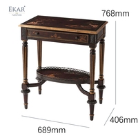 Rechteckiger Beistell tisch aus massivem Holz Kreatives Design für einen funktionalen Wohnzimmer akzent