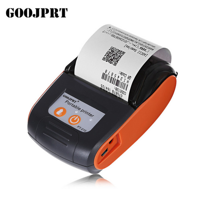 GOOJPRT PT210 Portable Mini Thermal Printer 2 Inch Printing Width Wireless Printing Via Phone and Computer