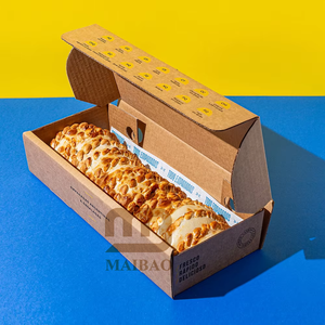 Caja de Empanada para Llevar de América Latina Personalizada con Divisor de Copa de Inmersión Contenedor de Embalaje de Papel Kraft Cajas Empaques Para Empanada - Product Image 4