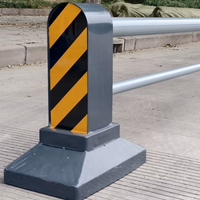 Barrera de Aislamiento de Acero Galvanizado, Barrera Temporal para Control de Multitudes, Grado de Reflectividad Alta para Protección de Seguridad en Aceras