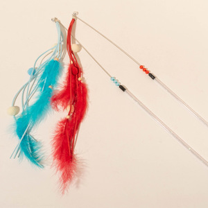 Factory direct sales of cat toys with deer <b>down</b>, <b>feathers</b>, and tassels; fun, durable, and scratch-resistant cat toys made with - Product Image 2