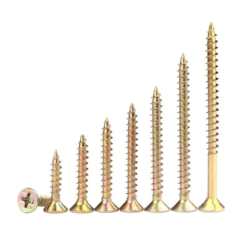 CSK double head Chipboard Screw hardware accessories with hard fiber self tapping screws, solid wood self tapping screws
