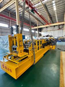 <span class=keywords><strong>Machine</strong></span> de formage de tuiles en profilés d'aluminium à canaux à lèvres en acier léger pour les composants principaux du mur PLC Garantie d'un an - Product Image 2