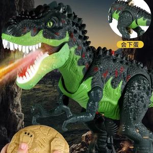 Dinosaurio Eléctrico con Control Remoto para Niños, Tiranosaurio Rex con Función de Pulverización, Modelo de Simulación Súper Grande, Juguete de Animal Móvil que Pone Huevos - Product Image 5