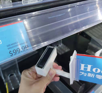 Support magnétique pour étiquettes de rayon de supermarché, installation facile