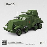 NUEVO BA-10 Bloques de Construcción de Vehículo Blindado, 40 Piezas, Juguete de Construcción Militar de Plástico para Niños