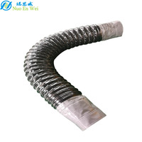 Conduit d'échappement ignifuge en PVC flexible de 400mm 16 pouces avec design graphique pour système de ventilation hospitalier