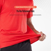 T-Shirt Sportiva da Uomo Traspirante in Tessuto Morbido Elasticizzato, Design Personalizzato OEM, Logo Stampato, Anti-Pilling, Alta Qualità
