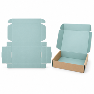 Caja de Cartón Corrugado Kraft Impresa Personalizada, Caja de Envío Plegable Ecológica, Embalaje Plano para Ahorrar Costos de Envío, Logotipo Personalizado OEM ODM - Product Image 3
