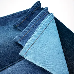 قماش دينم ذو لون أزرق داكن يتم إنتاجه بصورة واسعة يستخدم في ملابس الرجال والنساء