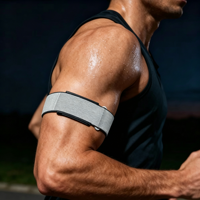 Bracelet de remplacement en nylon à scratch pour bras (couverture complète du biceps) pour Amazfit Huami Helio