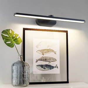 Modern Aluminum <b>LED</b> Wall Lamp 5000K Daylight Touch Control Dimmable <b>Surface</b> <b>Mounted</b> Black Rectangular Minimalist Design - Product Image 5