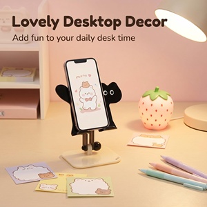 OEM Wholesale Standing cat ipad Stand Thick Anti-yellow Acrylic Foldable Anti-tipping Tablet Stand for Desktop Office - Product Image 6